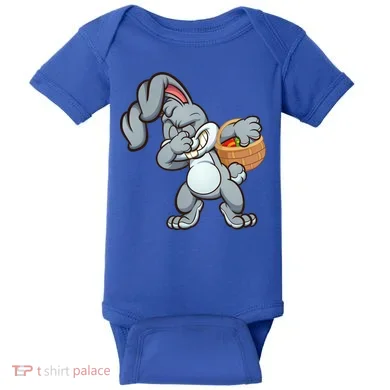 Dabbing Bunny Baby Bodysuit