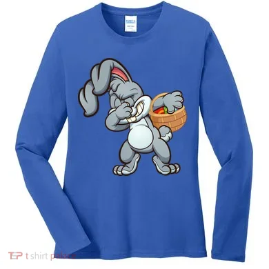 Dabbing Bunny Women's Long Sleeve Shirt
