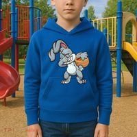 Dabbing Bunny Kids Hoodie thumb 2