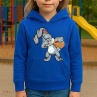 Dabbing Bunny Kids Hoodie thumb 3