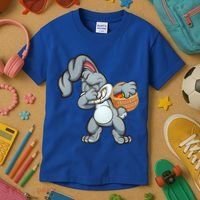 Dabbing Bunny Kids T-Shirt thumb 3