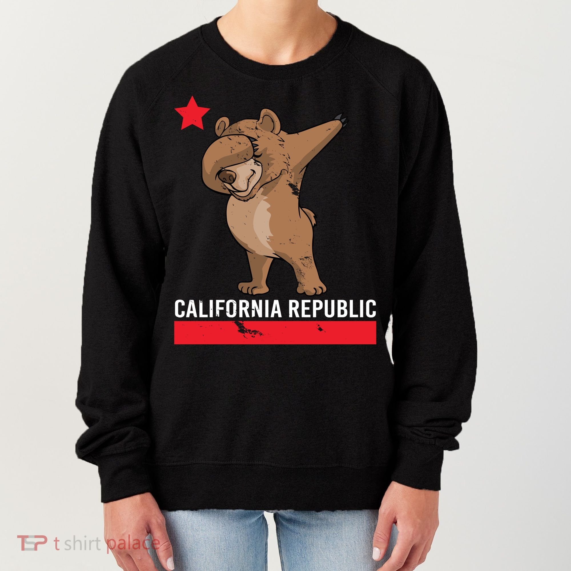 Dabbing California Republic Bear Women's Sweatshirt