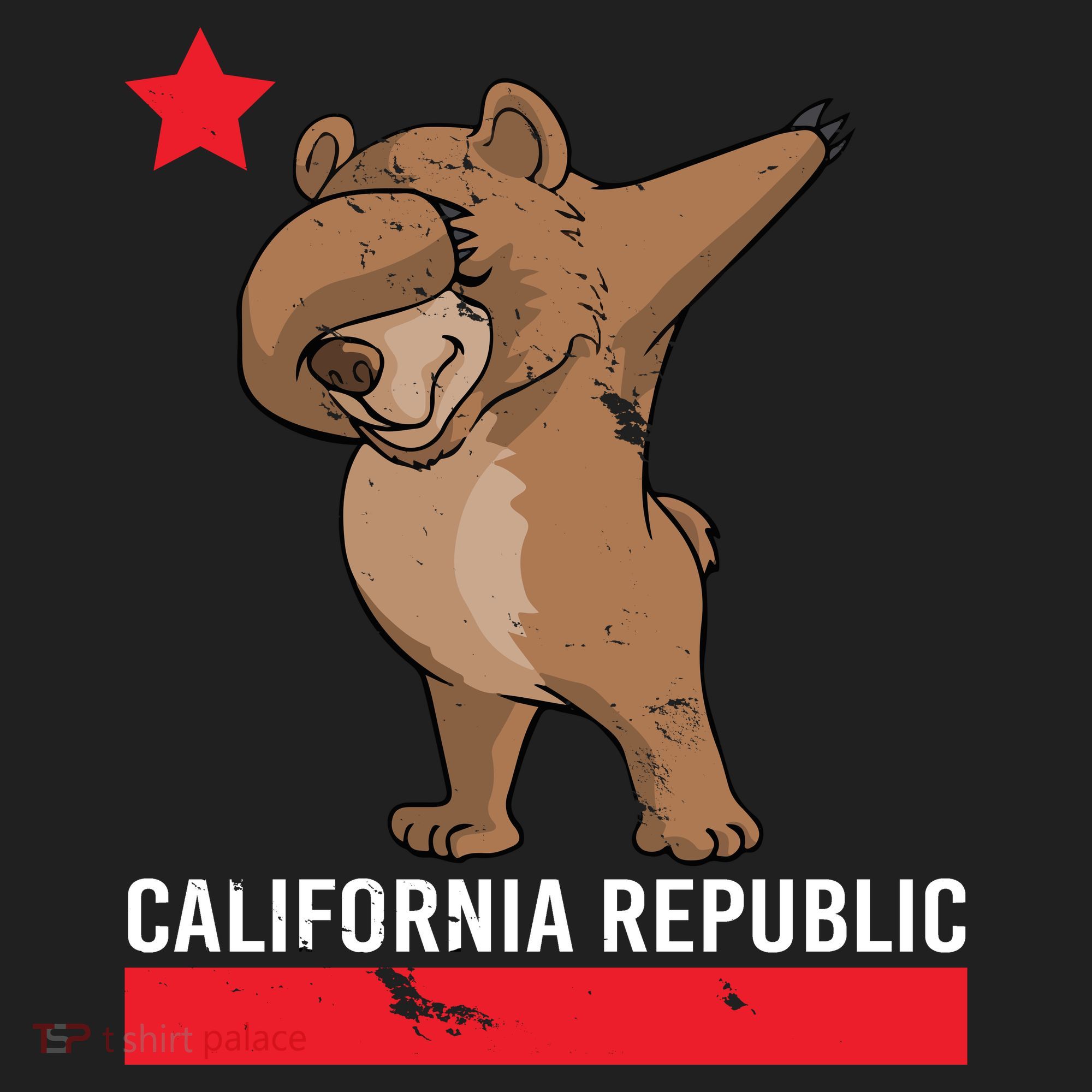 Dabbing California Republic Bear Women's Sweatshirt