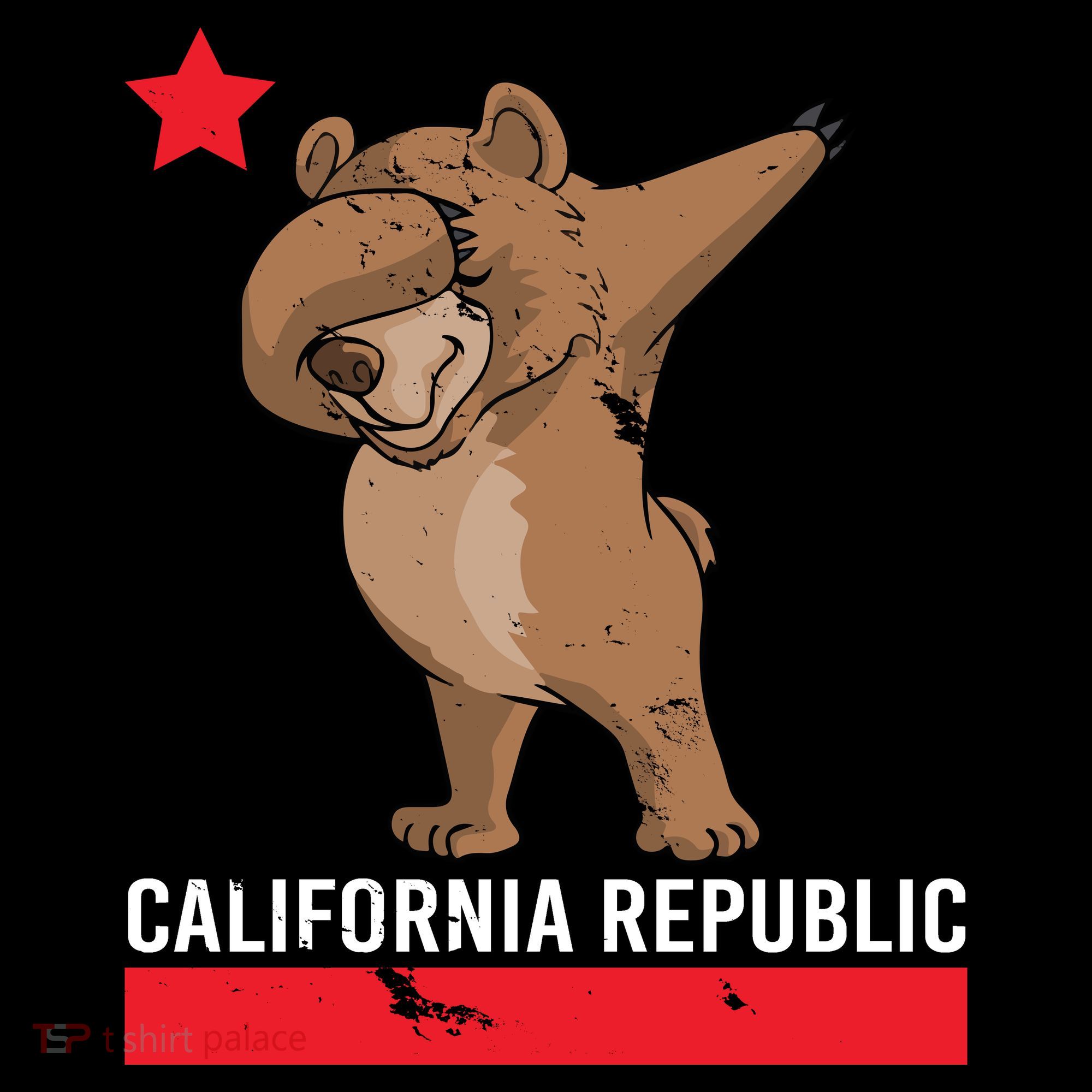 Dabbing California Republic Bear Backpack
