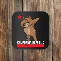 Dabbing California Republic Bear Coaster thumb 0