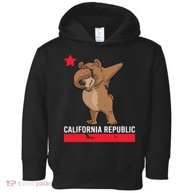 Dabbing California Republic Bear Toddler Hoodie