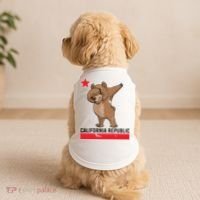Dabbing California Republic Bear Doggie Tank thumb 2