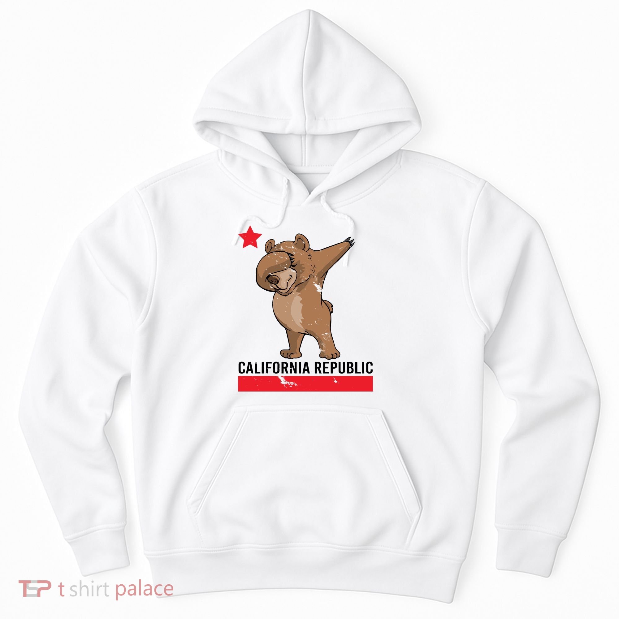 Dabbing California Republic Bear Hoodie