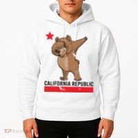 Dabbing California Republic Bear Hoodie thumb 2