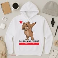 Dabbing California Republic Bear Hoodie thumb 3