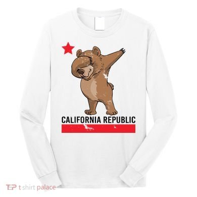 Dabbing California Republic Bear Long Sleeve Shirt