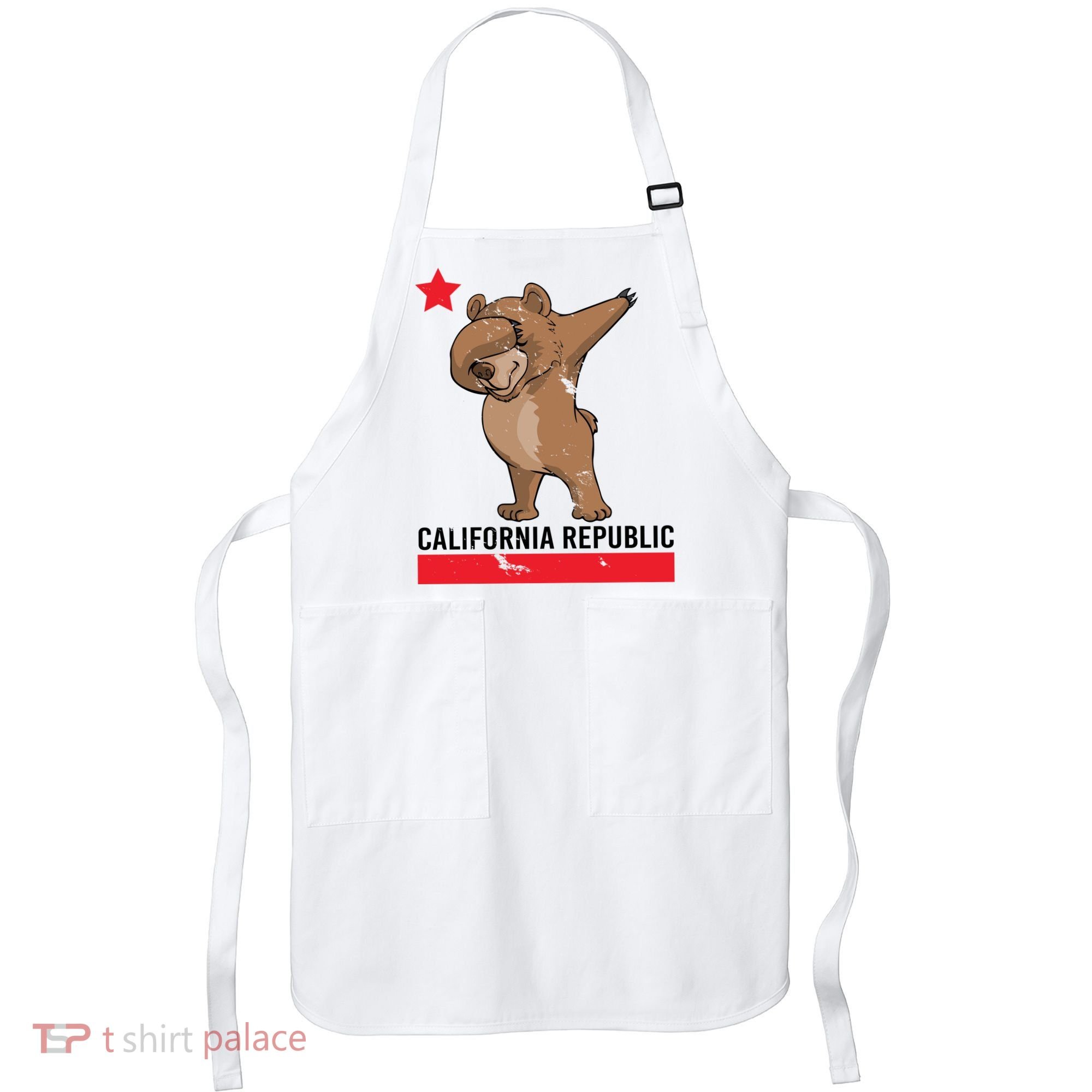 Dabbing California Republic Bear Apron