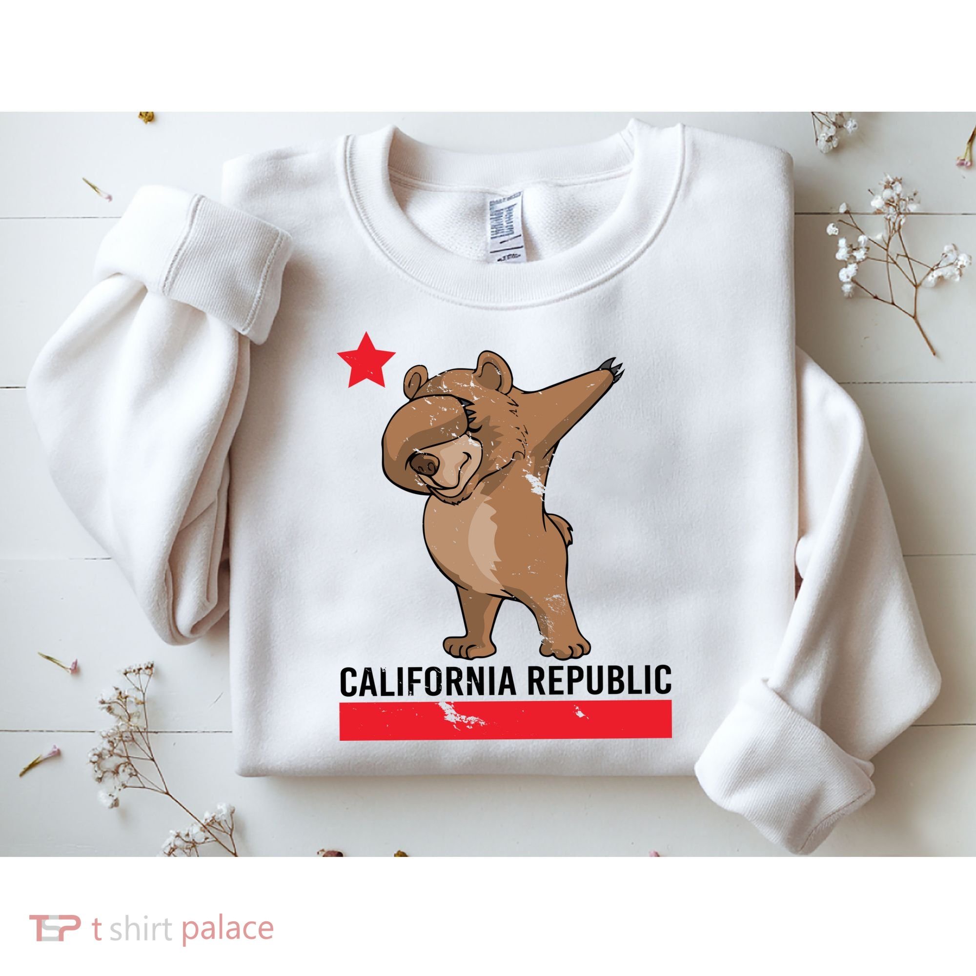 Dabbing California Republic Bear Sweatshirt
