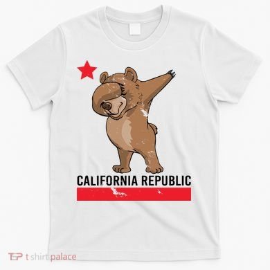 Dabbing California Republic Bear T-Shirt