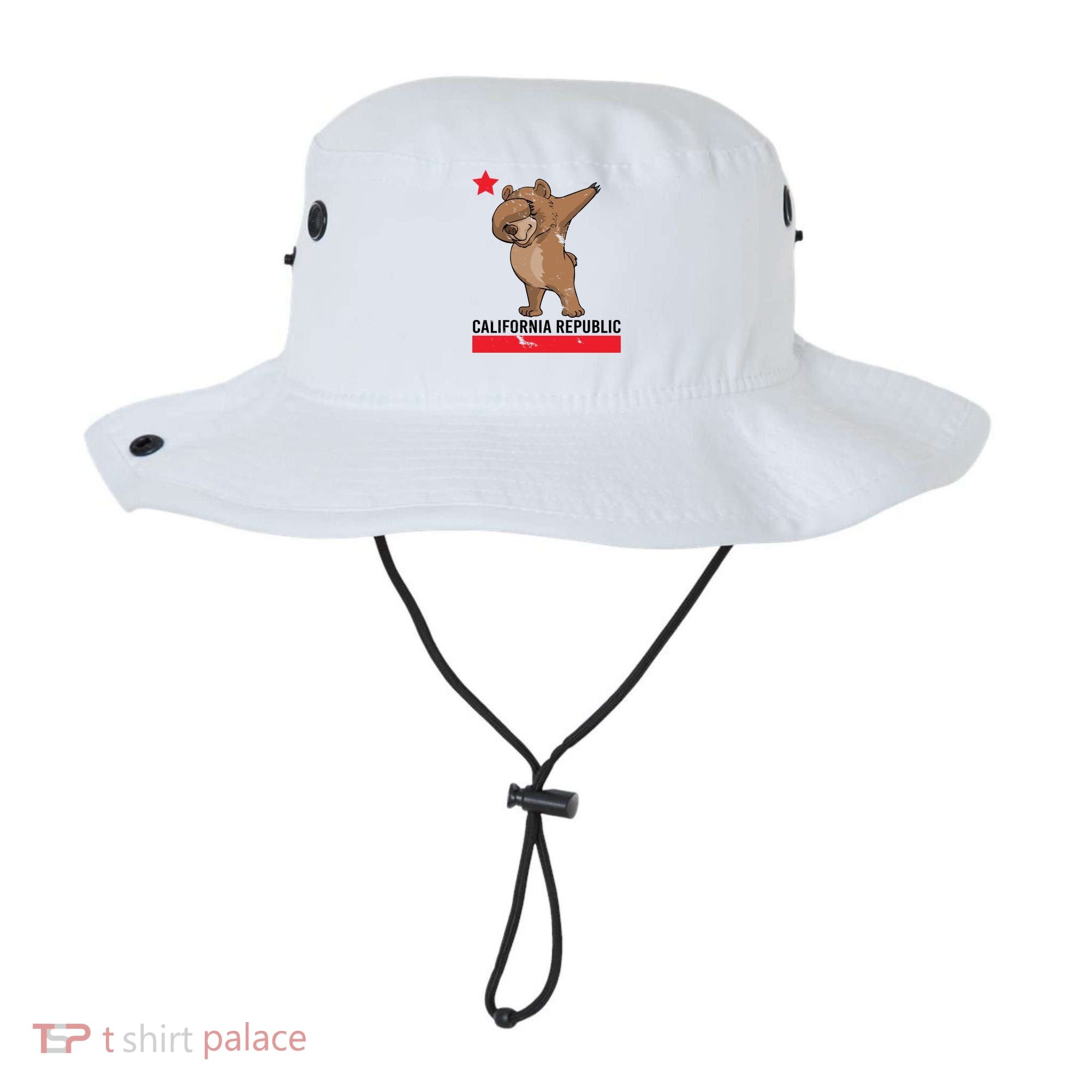 Dabbing California Republic Bear Bucket Hat