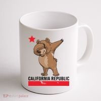 Dabbing California Republic Bear Coffee Mug thumb 1