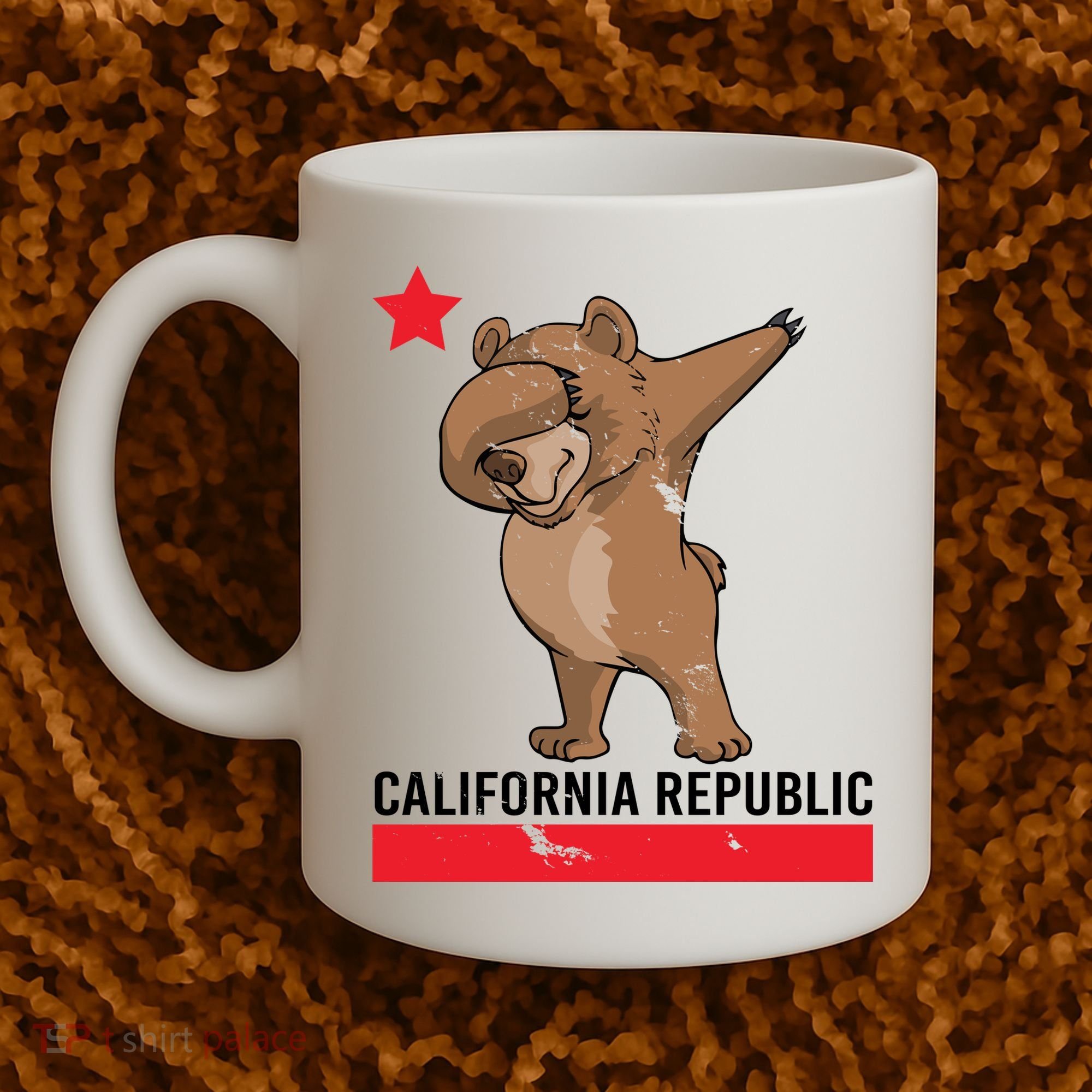 Dabbing California Republic Bear Coffee Mug