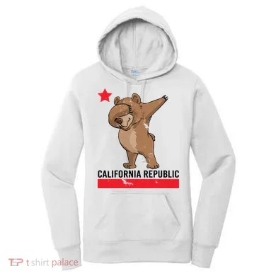 Dabbing California Republic Bear Women's Hoodie