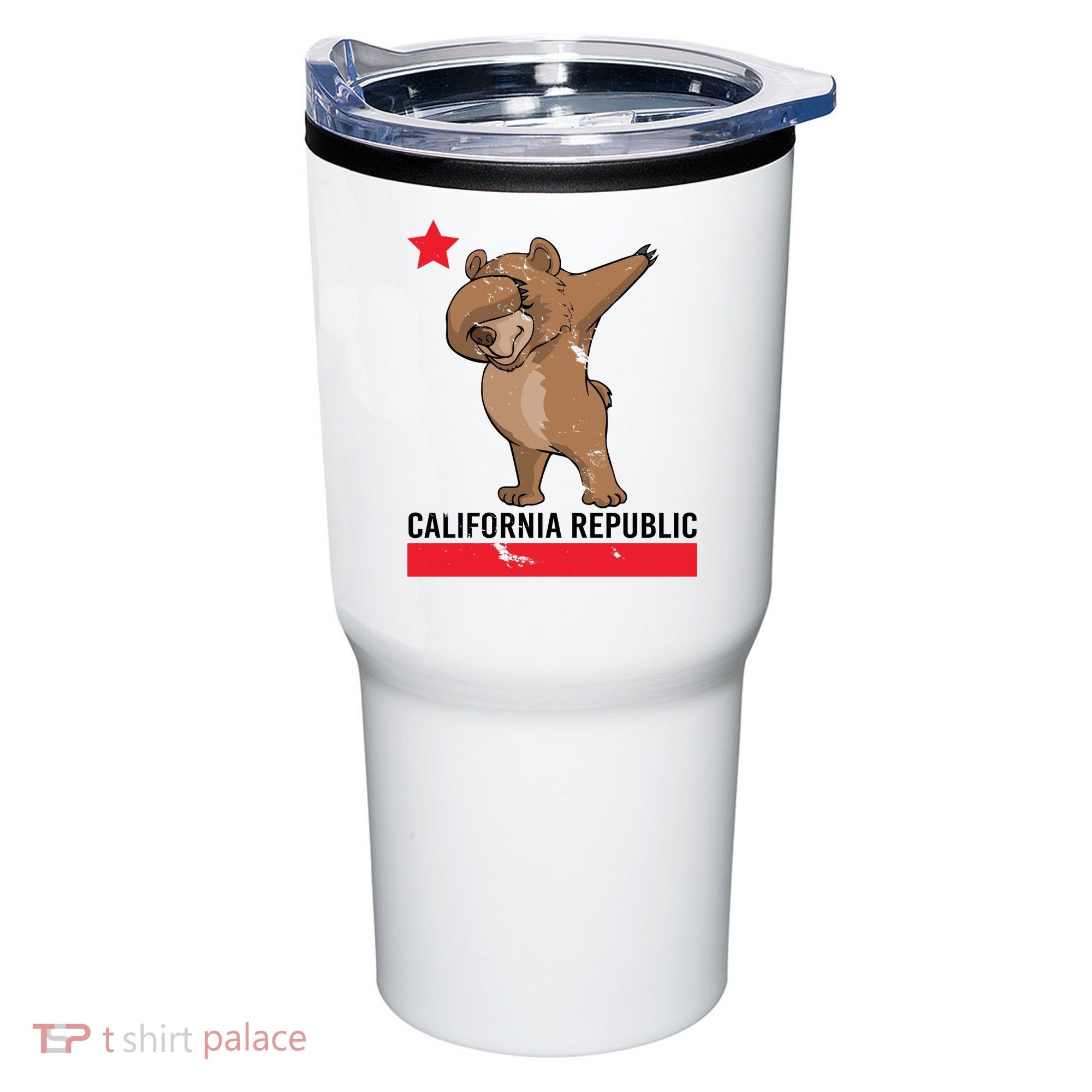 Dabbing California Republic Bear Tumbler