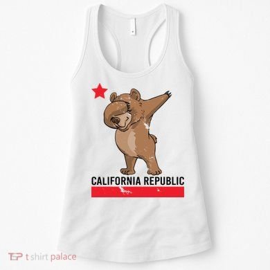 Dabbing California Republic Bear Women's Tank Top