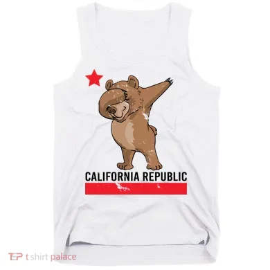 Dabbing California Republic Bear Tank Top