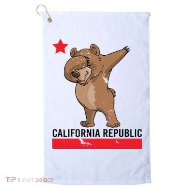 Dabbing California Republic Bear Golf Towel