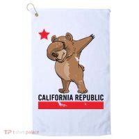 Dabbing California Republic Bear Golf Towel thumb 0
