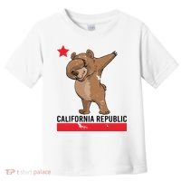 Dabbing California Republic Bear Toddler T-Shirt thumb 0