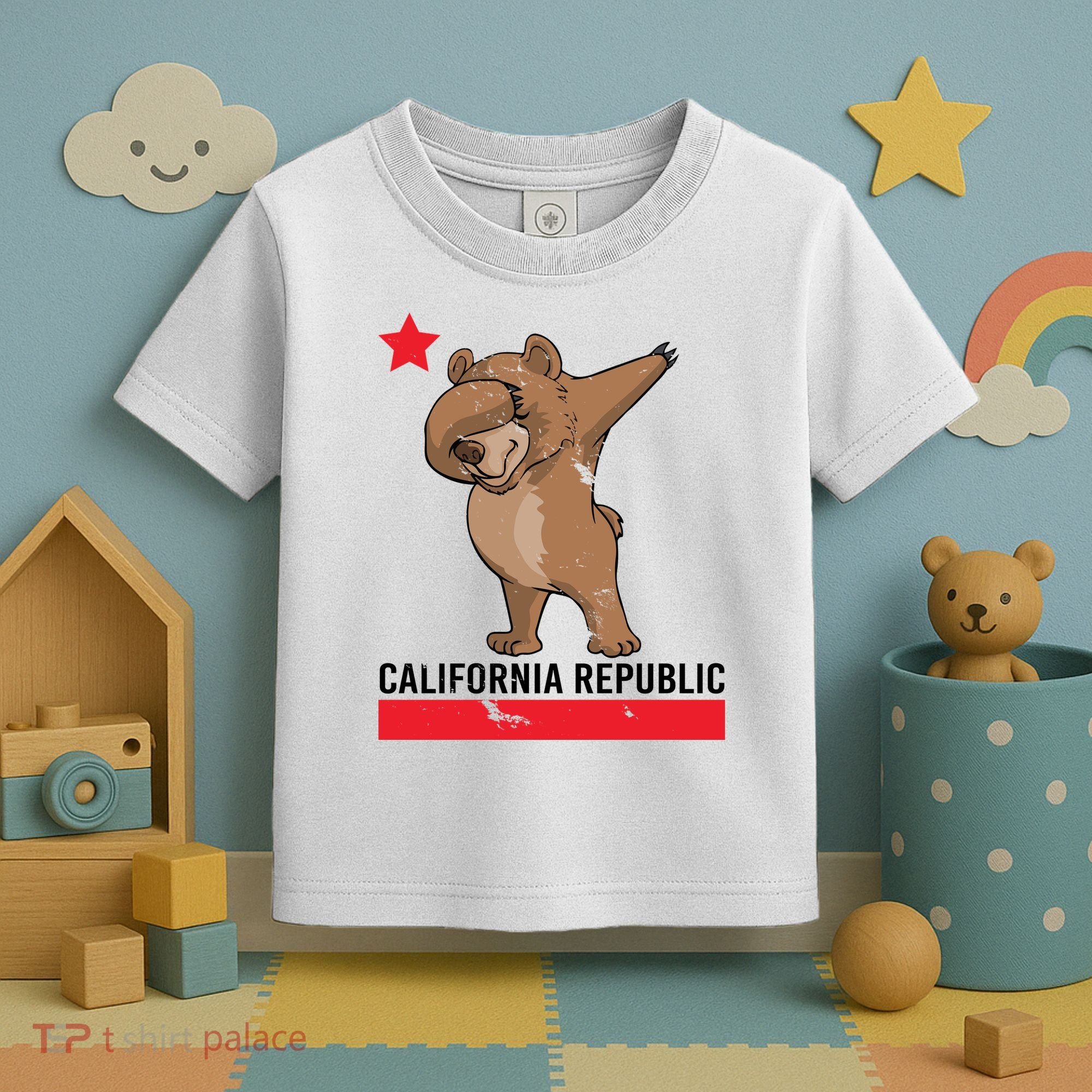 Dabbing California Republic Bear Toddler T-Shirt