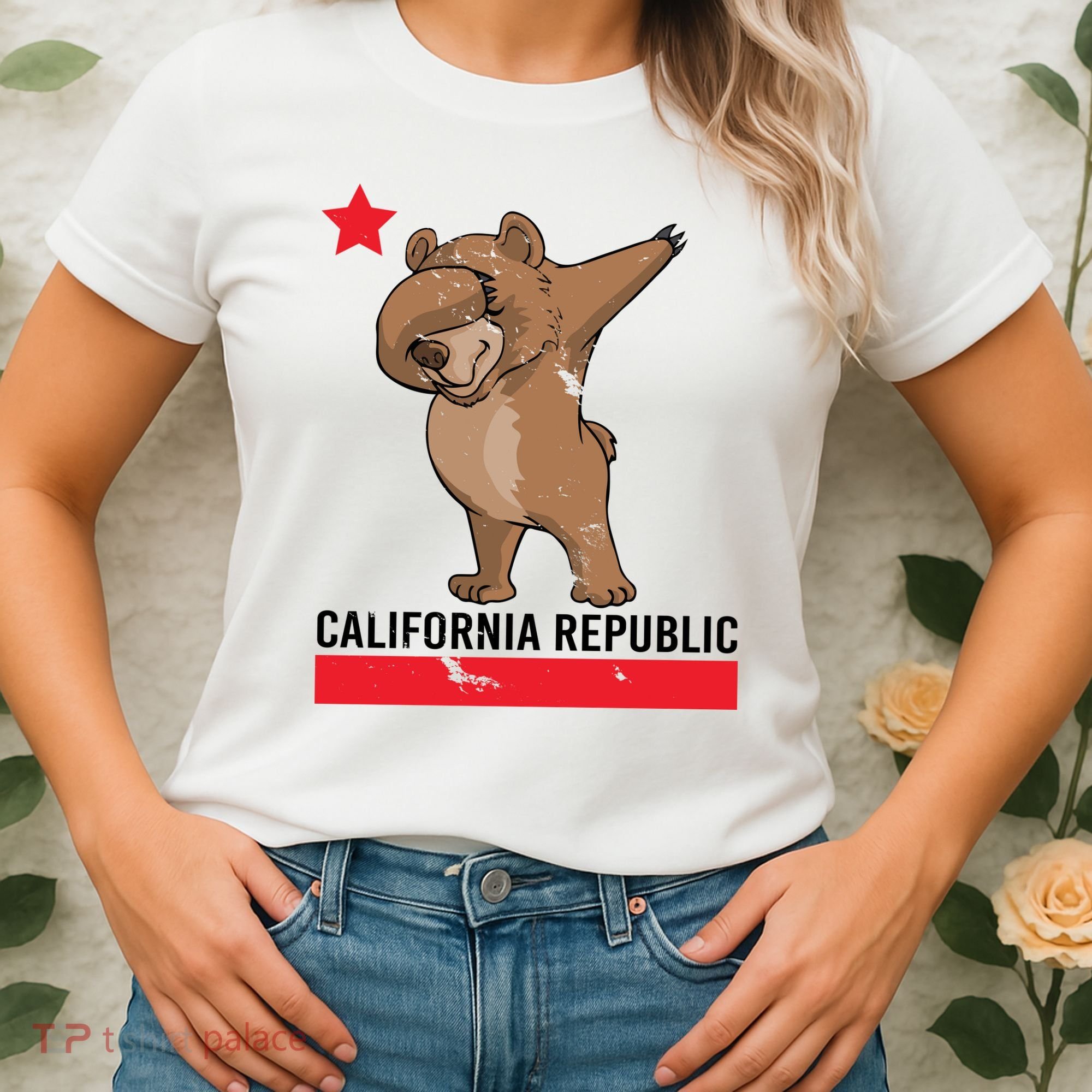 Dabbing California Republic Bear Women's T-Shirt