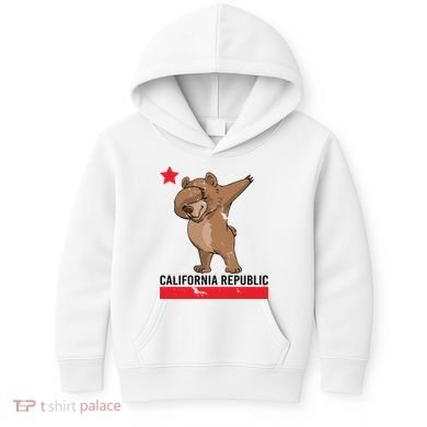Dabbing California Republic Bear Kids Hoodie