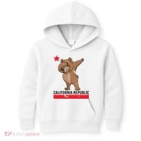 Dabbing California Republic Bear Kids Hoodie thumb 0