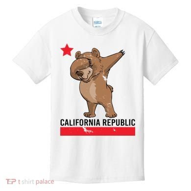 Dabbing California Republic Bear Kids T-Shirt