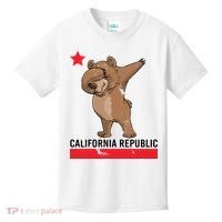 Dabbing California Republic Bear Kids T-Shirt thumb 0