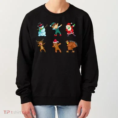 Dabbing Christmas Characters Women's Sweatshirt