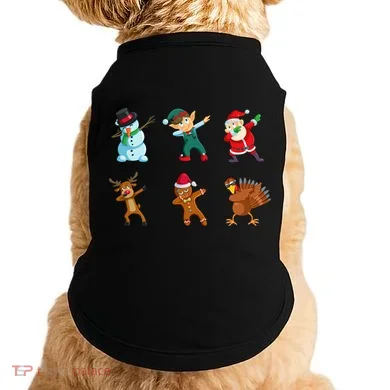 Dabbing Christmas Characters Doggie Tank