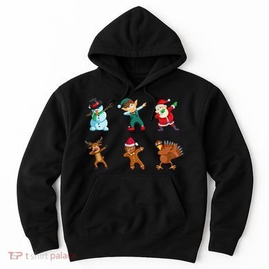 Dabbing Christmas Characters Hoodie