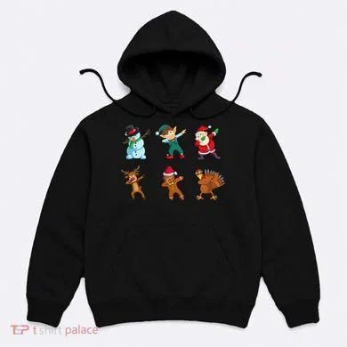 Dabbing Christmas Characters Hoodie