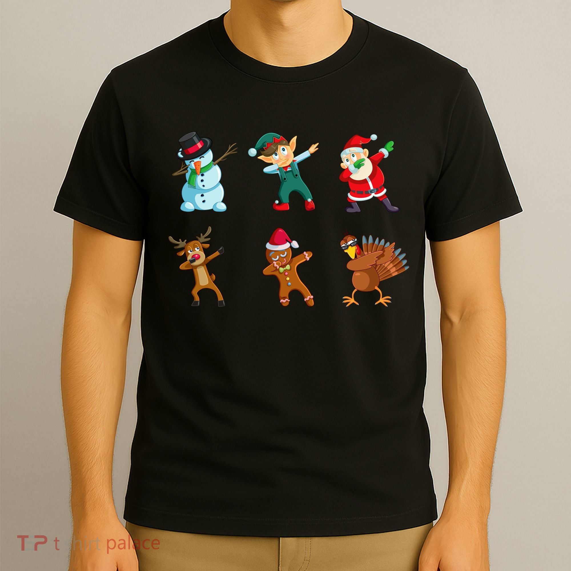Dabbing Christmas Characters T-Shirt