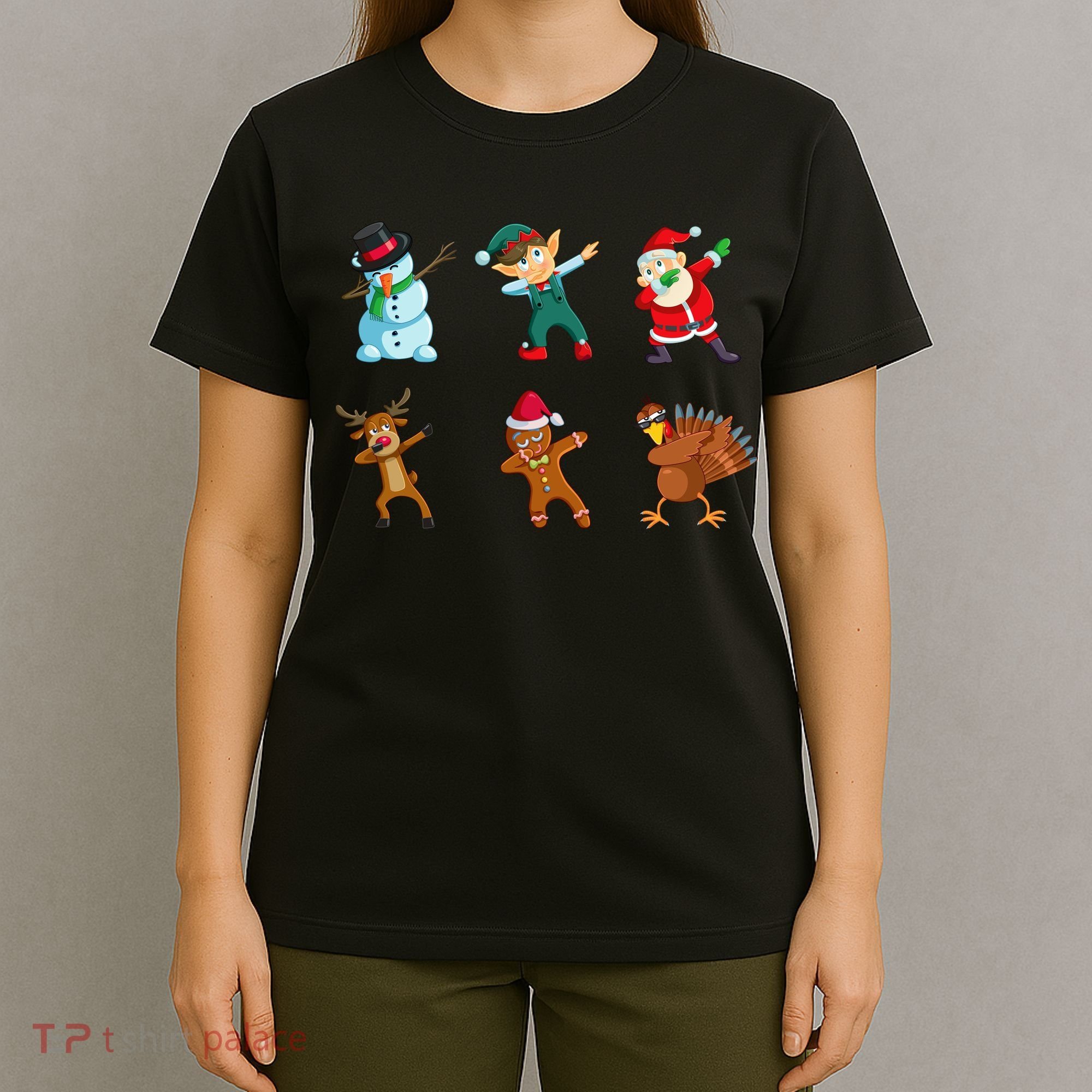Dabbing Christmas Characters T-Shirt