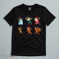 Dabbing Christmas Characters T-Shirt thumb 5
