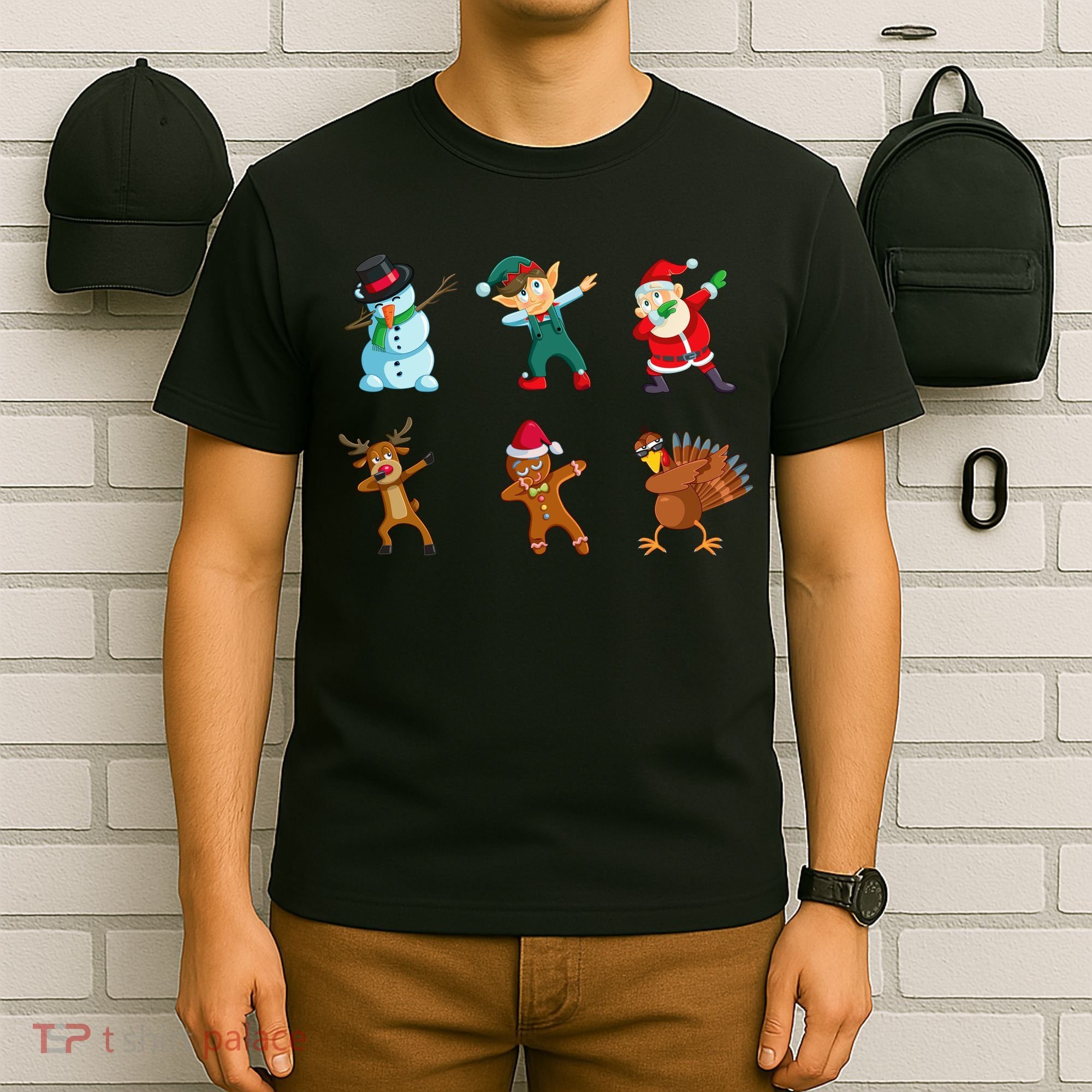 Dabbing Christmas Characters T-Shirt