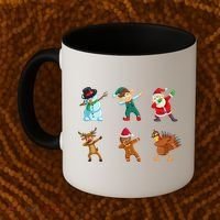 Dabbing Christmas Characters Coffee Mug thumb 2