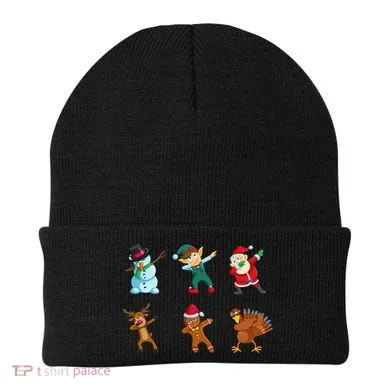 Dabbing Christmas Characters Beanie