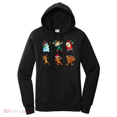 Dabbing Christmas Characters Women's Hoodie