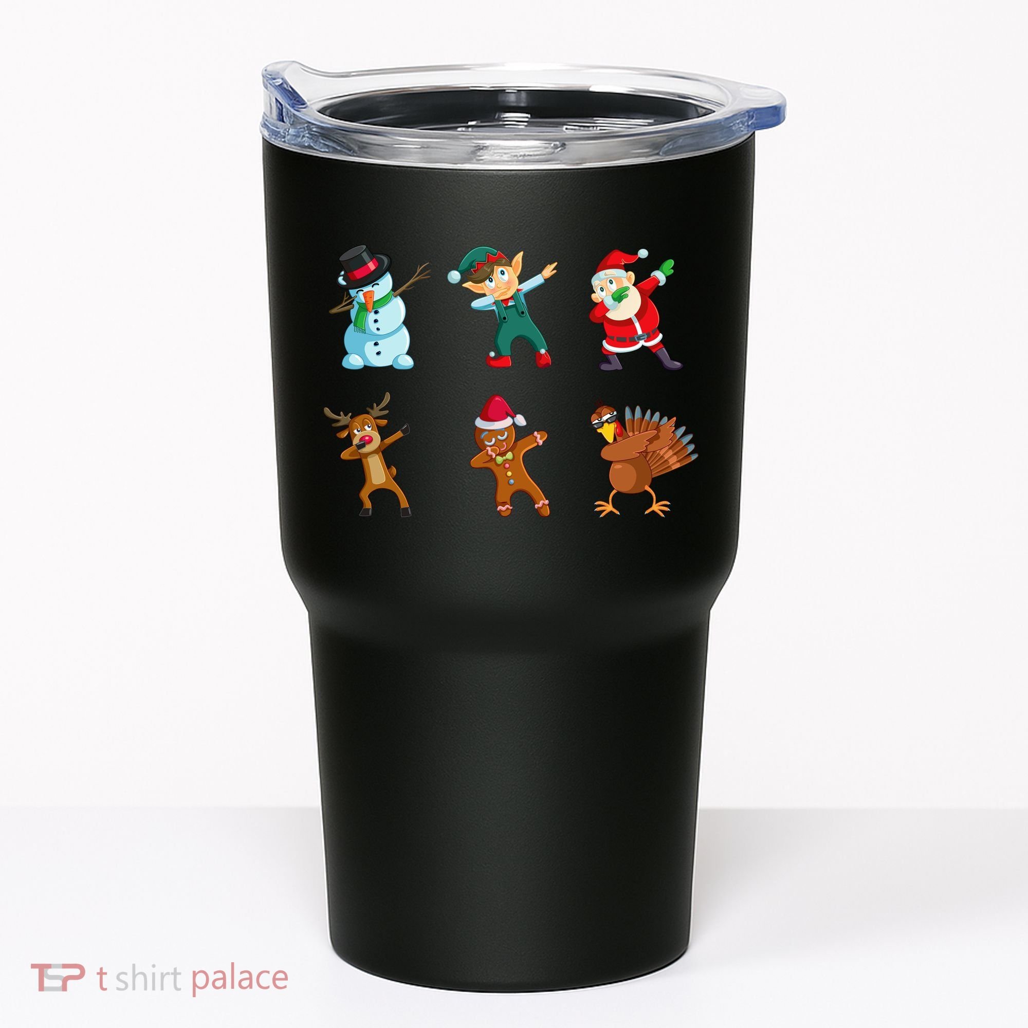 Dabbing Christmas Characters Tumbler