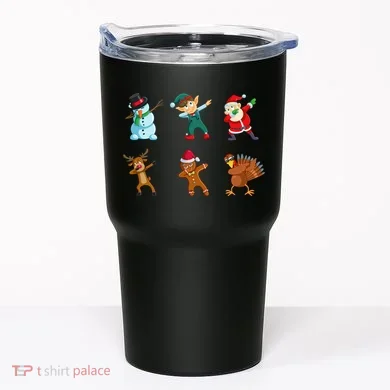 Dabbing Christmas Characters Tumbler
