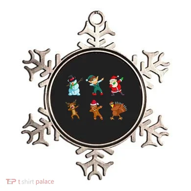 Dabbing Christmas Characters Ornament