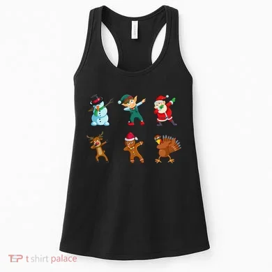 Dabbing Christmas Characters Women's Tank Top