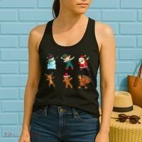 Dabbing Christmas Characters Women's Tank Top thumb 2